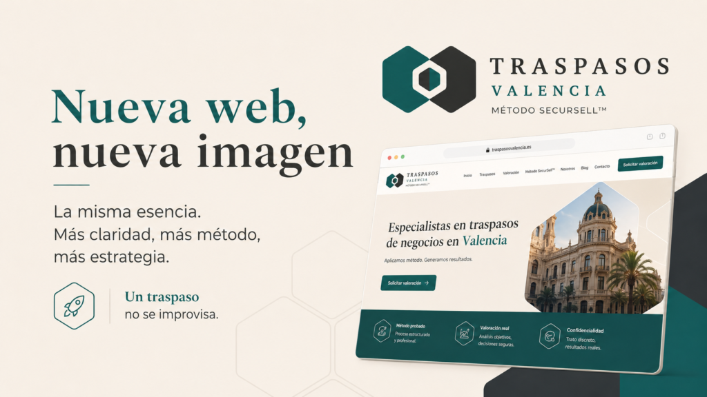Traspasos Valencia estrena nueva web e imagen corporativa: más claridad, más método y más estrategia